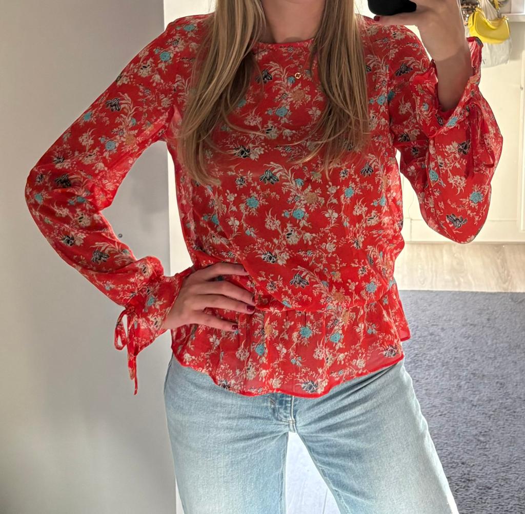 Harper & Yve rode blouse maat XS, Ophalen of Verzenden, Zo goed als nieuw, Maat 34 (XS) of kleiner, Rood