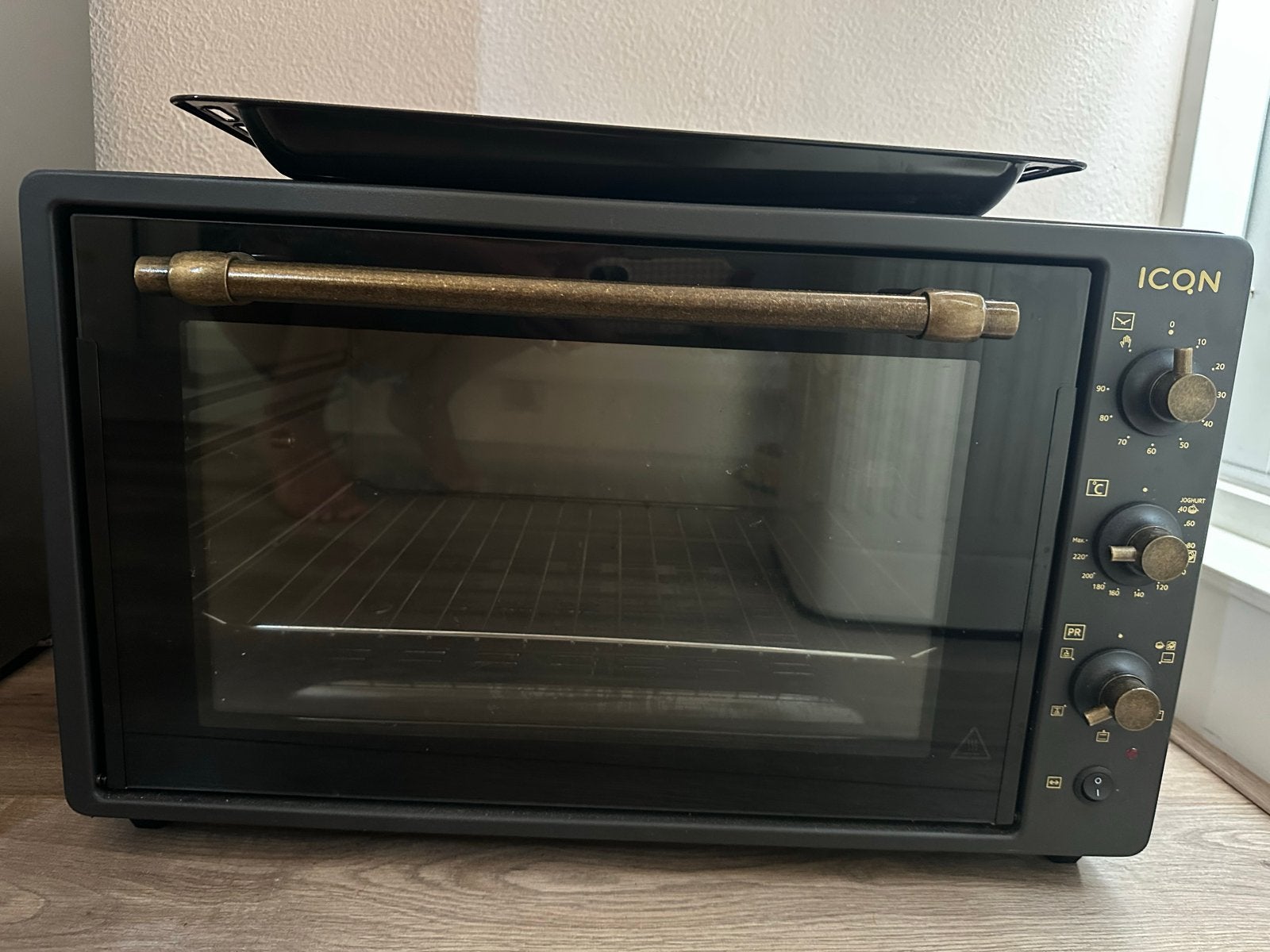 ICQN Vrijstaande Retro Oven - 60L, Witgoed en Apparatuur, Ovens, Ophalen, Minder dan 45 cm, Vrijstaand, Mini-oven