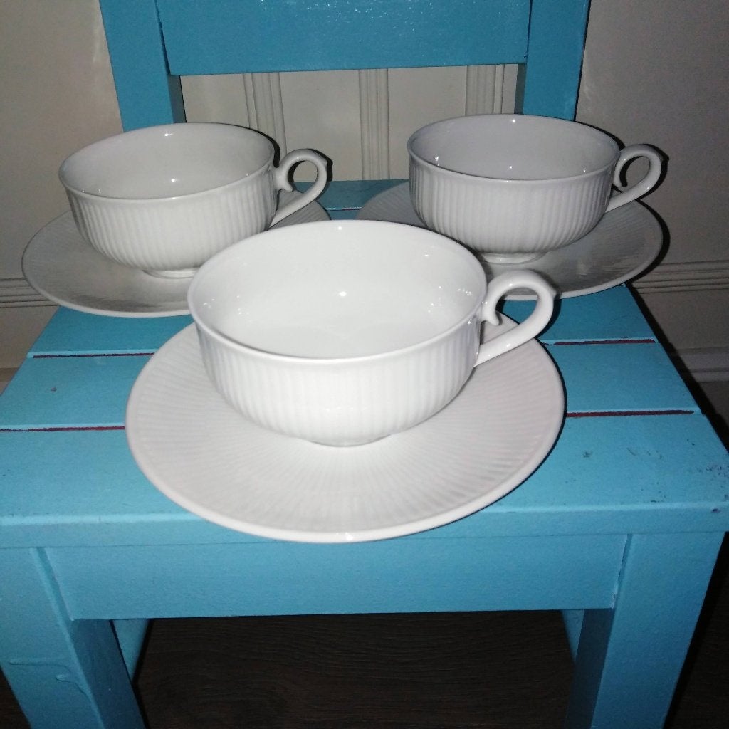 Kop en schotels Alt Tirschenreuth 1838 Germany set van 3, Huis en Inrichting, Keuken | Servies, Ophalen, Gebruikt, Overige stijlen