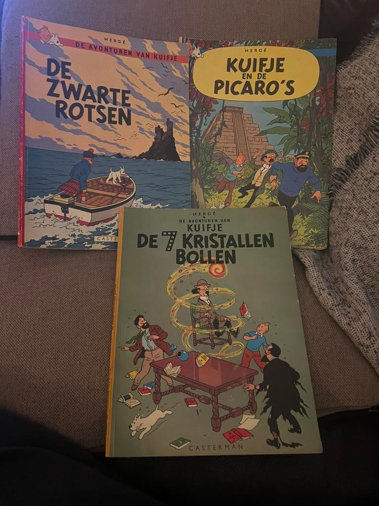 3 vintage stripalbum Kuifje, Boeken, Eén stripboek, Ophalen of Verzenden, Zo goed als nieuw