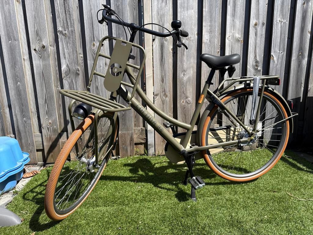 Cortina U4 Dames Transportfiets - Robuust en Stijlvol, 53 tot 56 cm, Versnellingen, Zo goed als nieuw, Trommelrem