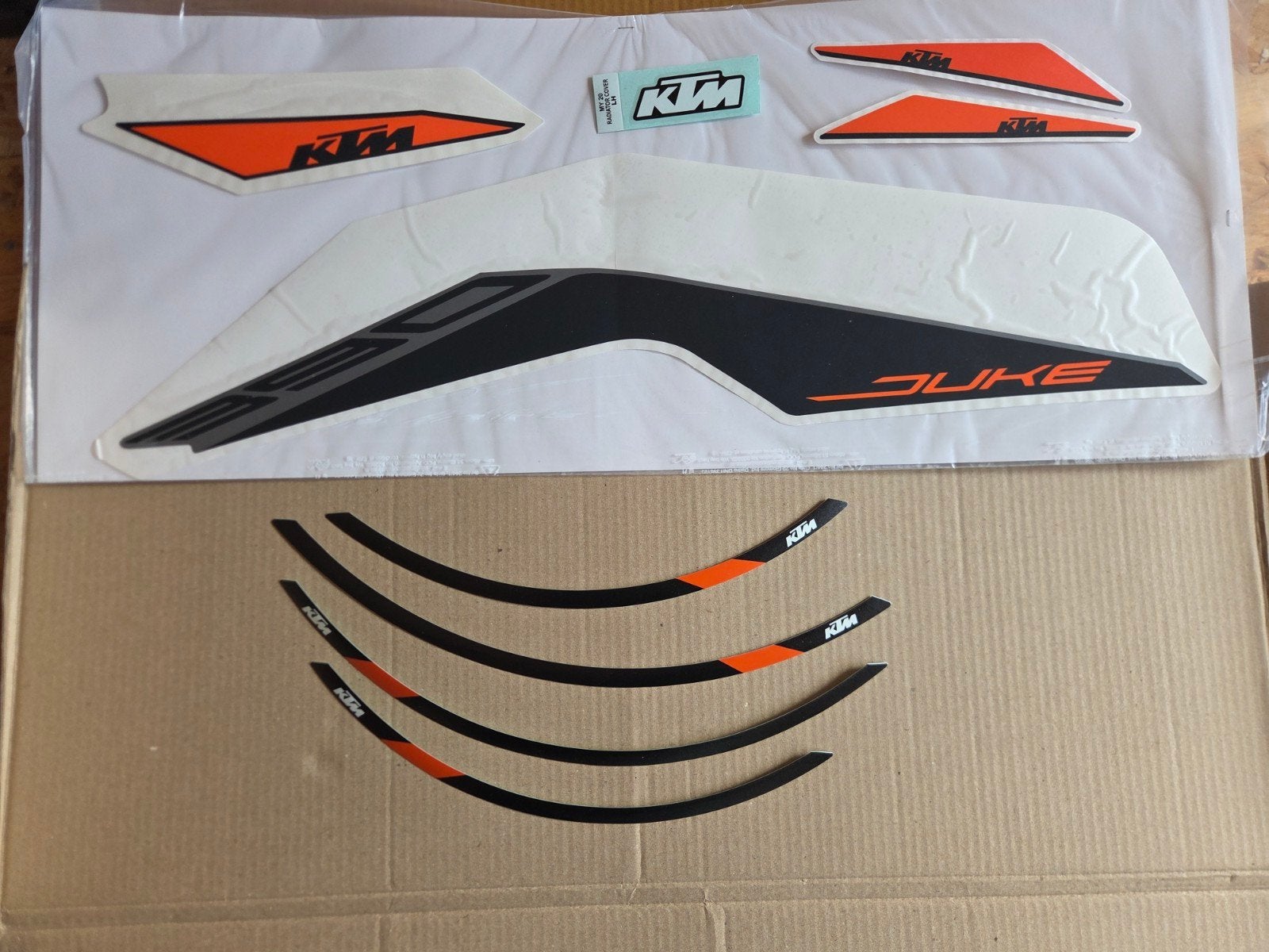 Stickerset origineel KTM voor KTM 390 Duke - Silver, Ophalen of Verzenden