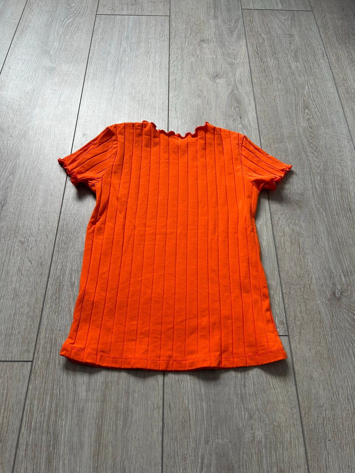 Oranje shirt van hema 134/140, Ophalen of Verzenden, Zo goed als nieuw, Meisje, Shirt of Longsleeve