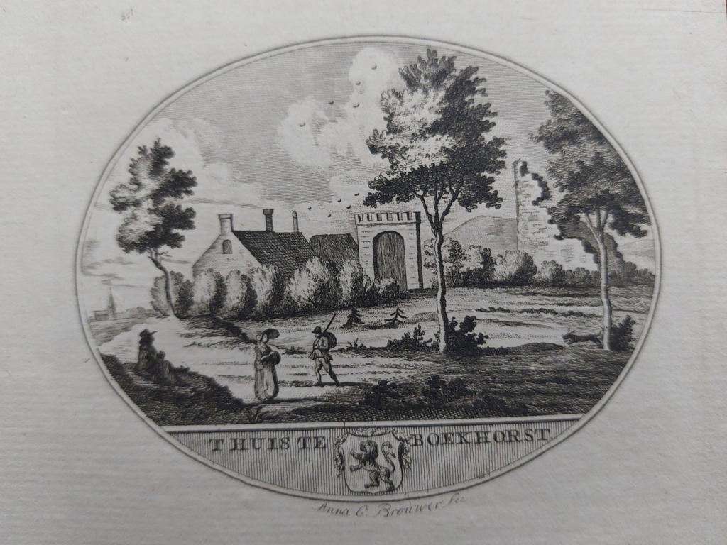 53 / Boekhorst  Grvaure uit 1793 van Oleffen & Bakker, Ophalen of Verzenden