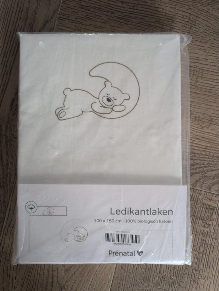 Ledikant laken Prenatal Nieuw!, Ophalen of Verzenden, Nieuw, Overige thema's, Pons of Mal