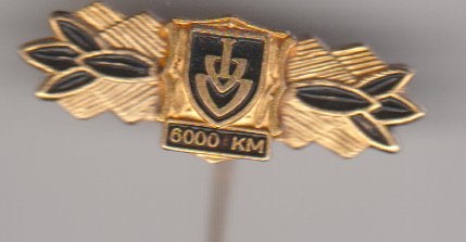6000 km. massief goudkl. speld vintage in gave staat, Verzamelen, Verzenden, Zo goed als nieuw, Transport