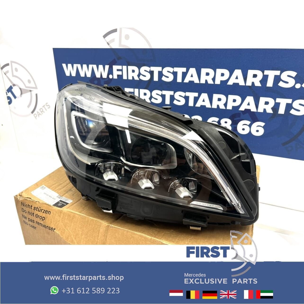 A2189060202 W218 X218 CLS63 AMG KOPLAMP LED MULTIBEAM RECHTS, Gebruikt, -, Ophalen of Verzenden, -