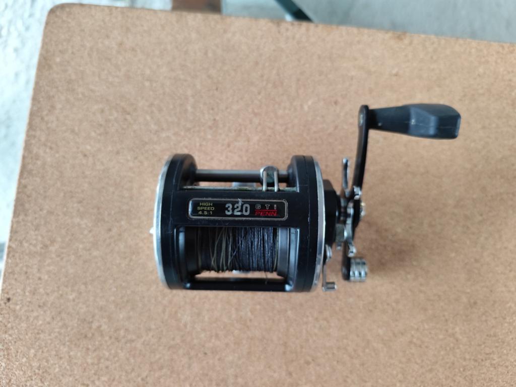 Penn 320GTI reel, Watersport en Boten, Verzenden, Gebruikt, Molen