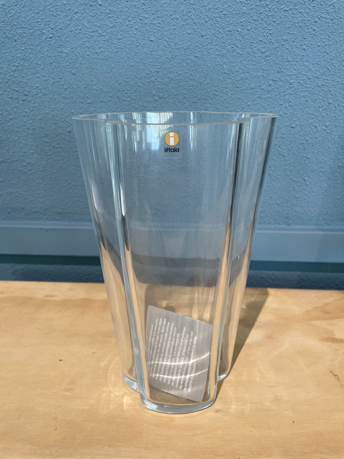 Iittala Aalto Vaas 220mm Helder Glas - Alvar Aalto Design, Ophalen of Verzenden