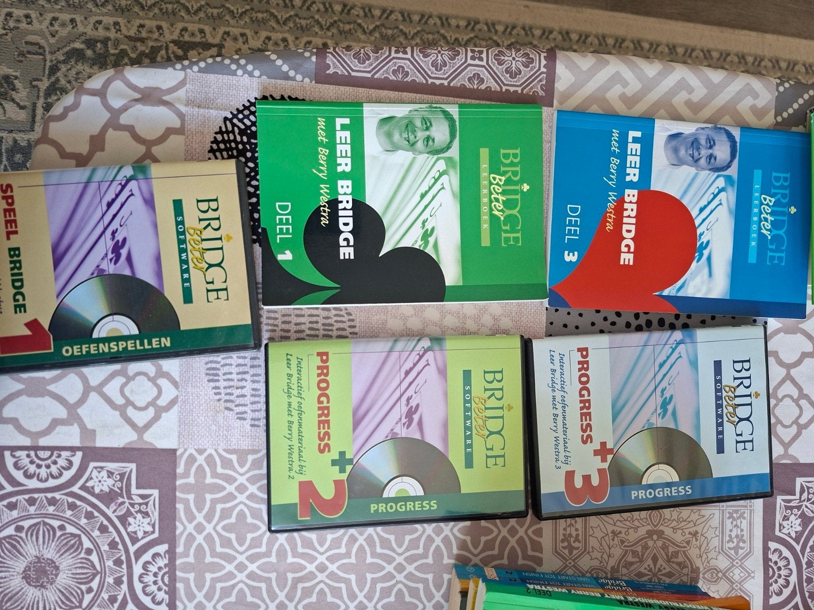 Bridge boeken en software - Complete set voor beginners, Boeken, Ophalen of Verzenden, Gelezen, Overige niveaus, Berry Westra, Cees Sint van der Meij
