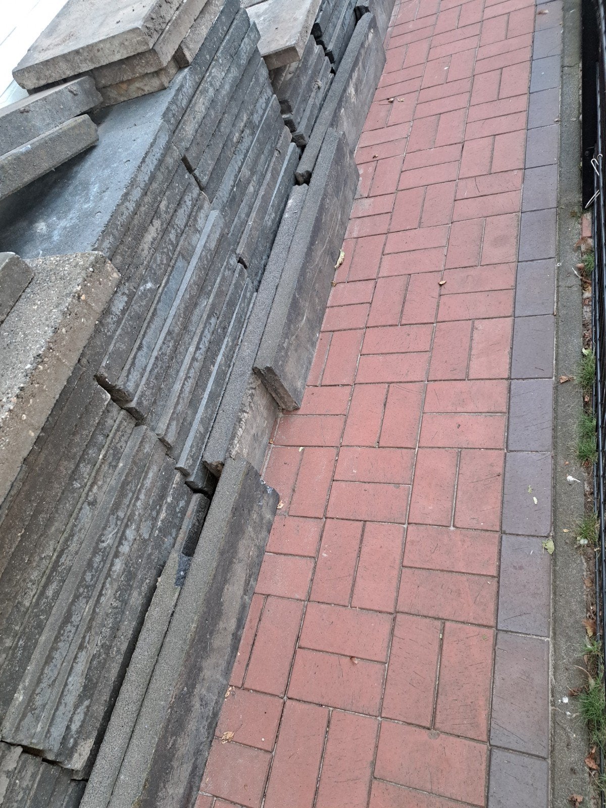 Gebruikte terrastegels en opsluitbanden, Ophalen, Gebruikt, 10 m² of meer, Beton