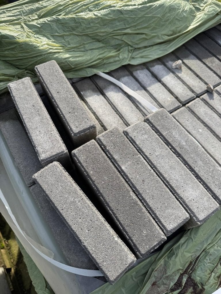 Betonklinkers waalformaat - 10 m2, Tuin en Terras, Ophalen, Klinkers, Nieuw, 10 m² of meer