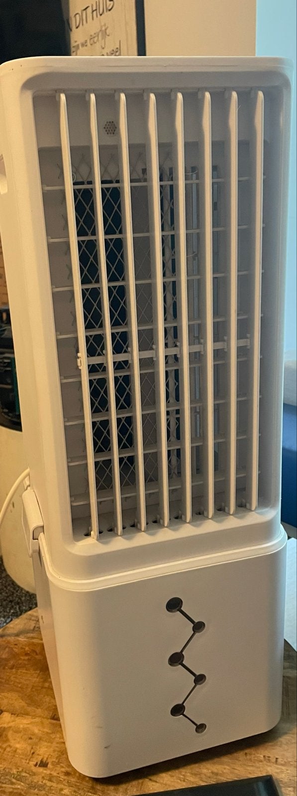 Stijlvolle Torenventilator - Wit, Witgoed en Apparatuur, Airco's, Zo goed als nieuw, Staande ventilator, Minder dan 60 m³, 3 snelheden of meer