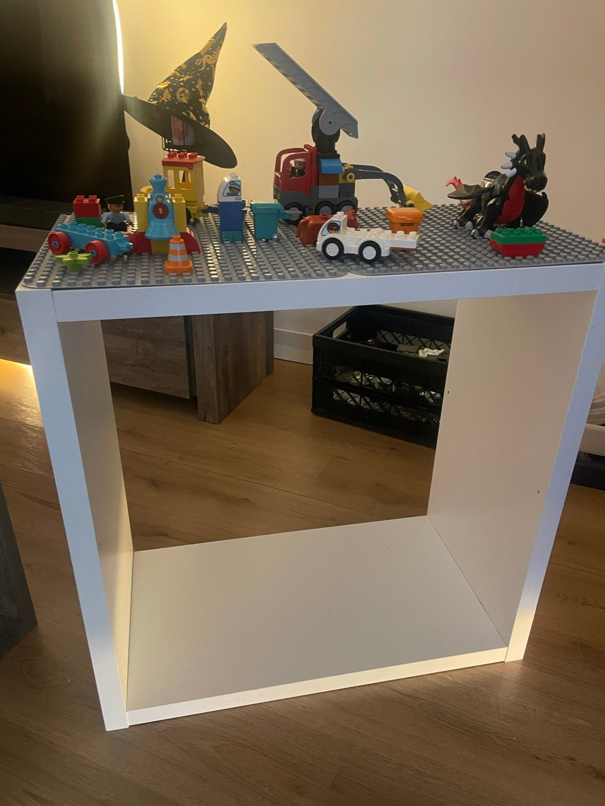 Lego Duplo speeltafel met diverse bouwstenen, Ophalen, Gebruikt, Overige merken