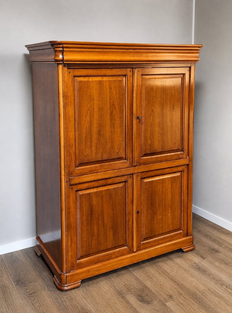 €2500 Nieuw! Massief Kersenhouten Kast - Op Maat - Hoogglans, Huis en Inrichting, Ophalen, Gebruikt, 100 tot 150 cm, Klassiek