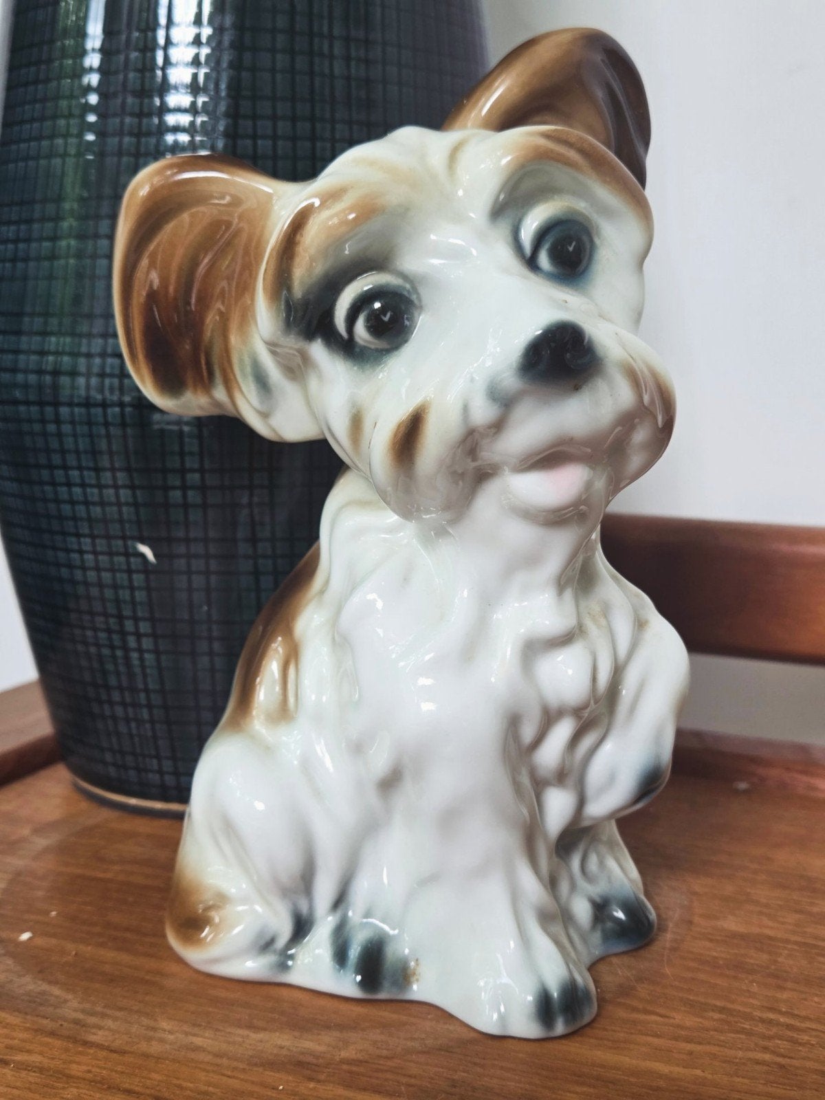 Vintage porseleinen hond Iris Cluj Napoca uit Roemenië, Ophalen of Verzenden
