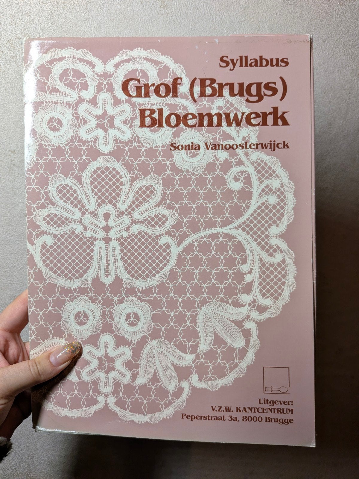 Syllabus Sonia Vanoosterwijck - Grof (Brugs) Bloemwerk, Ophalen of Verzenden, Zo goed als nieuw