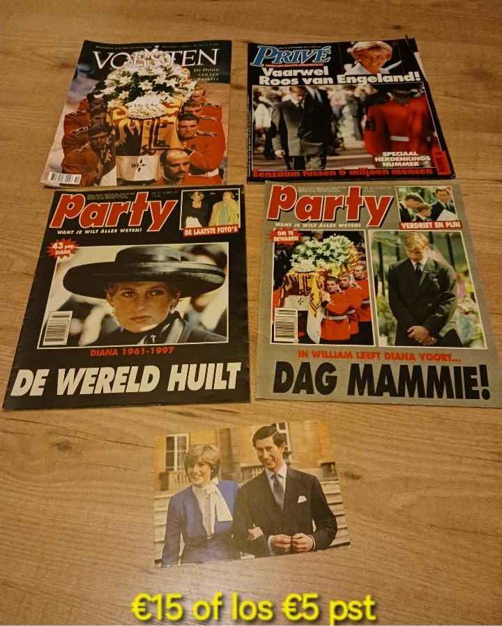 4x tijdschrift+kaart (2x party, prive, vorsten 1997), Ophalen of Verzenden, 1980 tot heden, Nederland, Tijdschrift