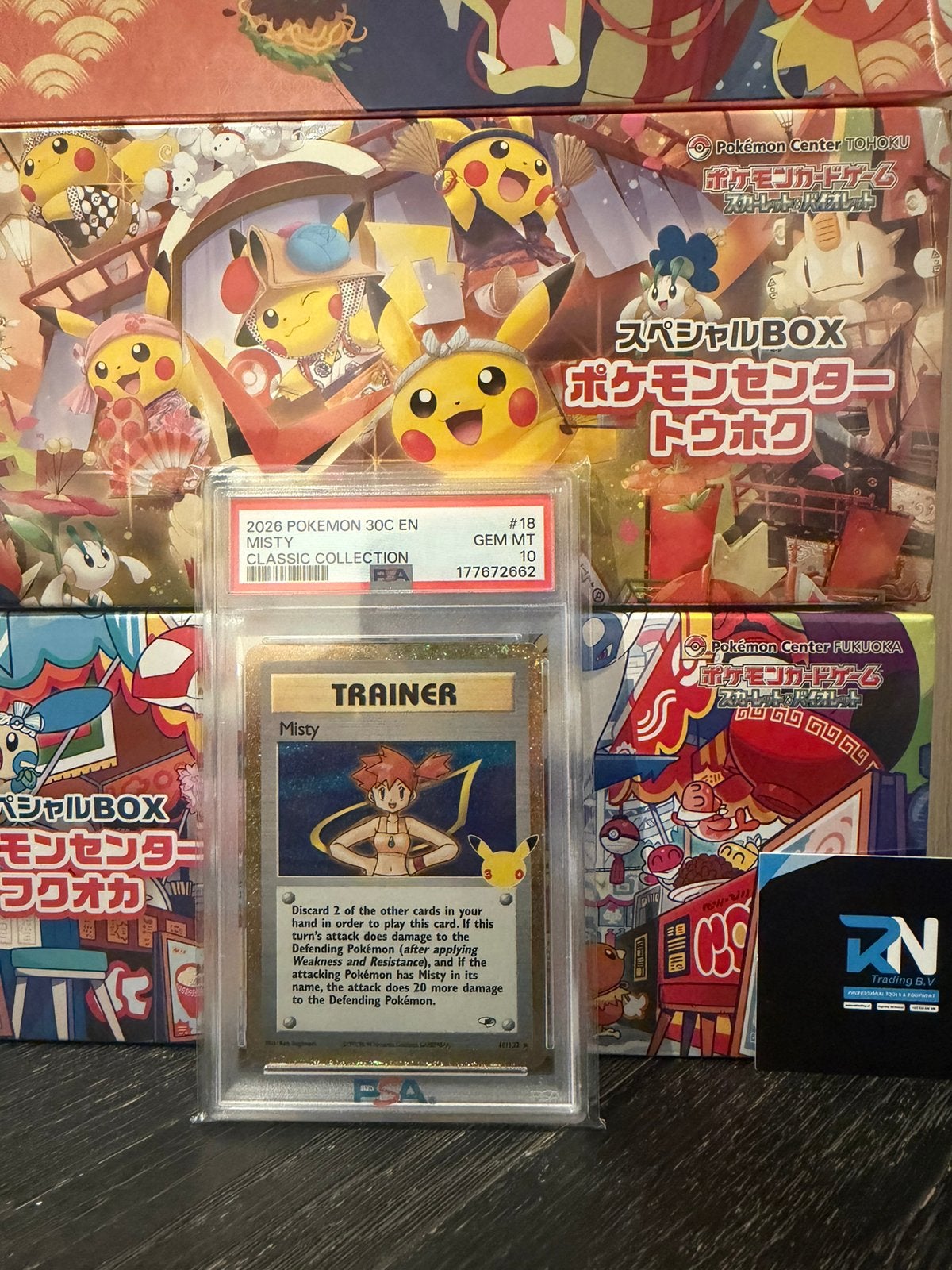 Misty #18/132 – 30th Celebration Classic Collection – PSA 10, Ophalen of Verzenden, Nieuw, Losse kaart