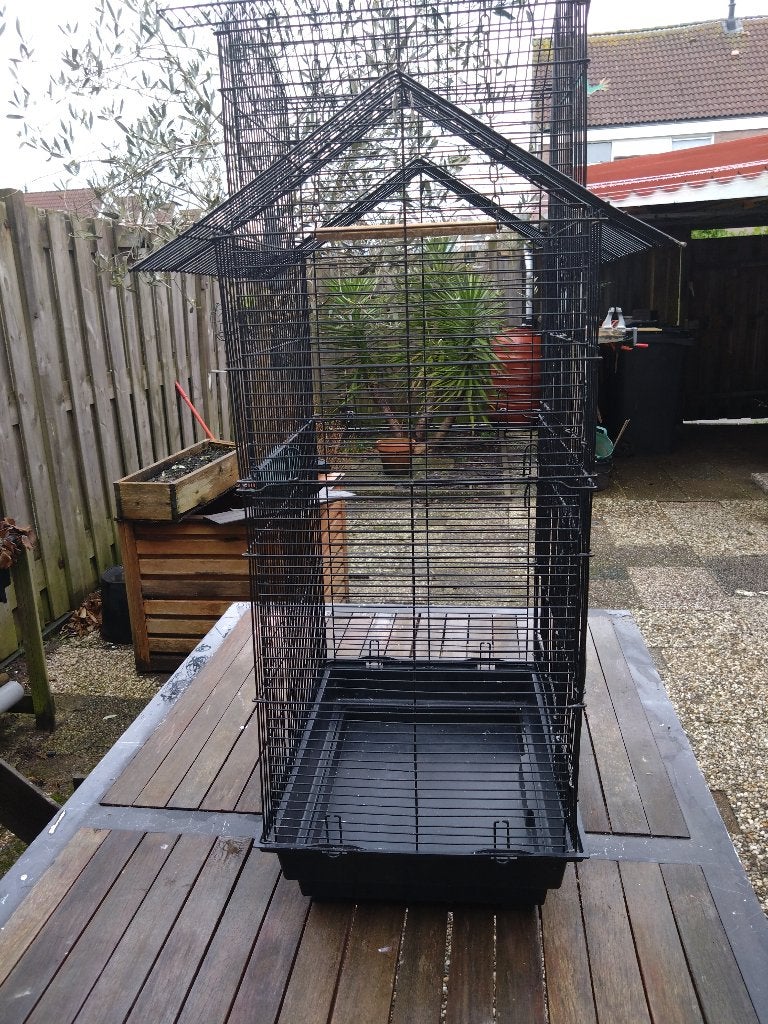 Grote vogelkooi, Ophalen, Zo goed als nieuw, Metaal, Vogelkooi