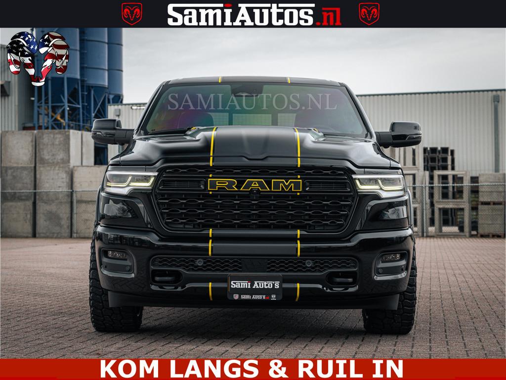Dodge Ram LIMITED NIGHT H.O 540HP 706Nm | Massage + Full Opt, Auto's, Dodge, Automaat, Met garantie (alle), Zwart, Leder