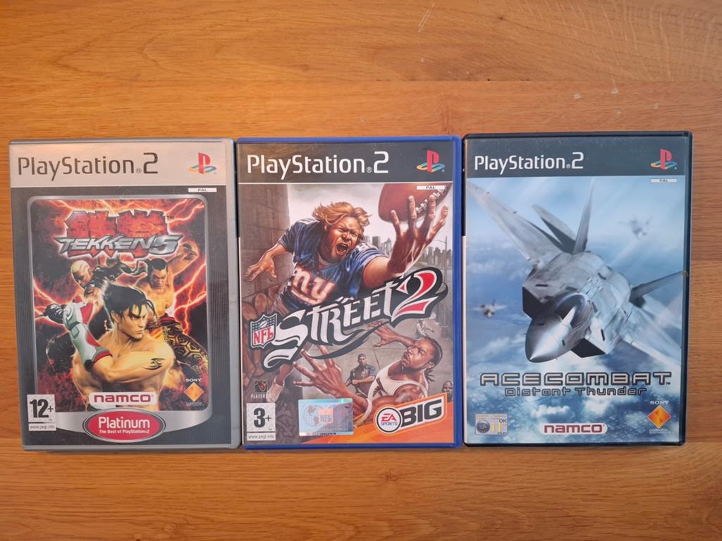 PlayStation 2 Games: Tekken 5, NFL Street 2, Ace Combat, Ophalen of Verzenden, Zo goed als nieuw, Sport