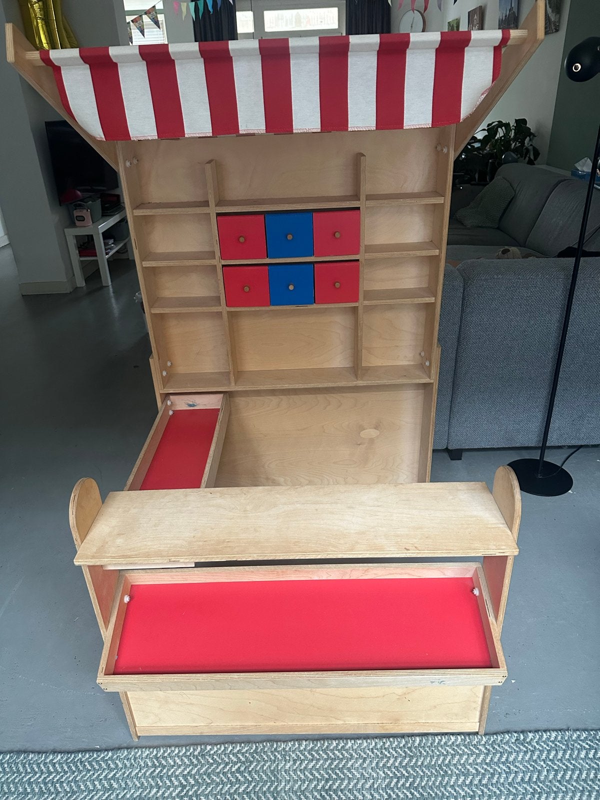 Houten Speelgoedkraam / Winkeltje - Gebruikt, Ophalen of Verzenden, Gebruikt, Jongen of Meisje