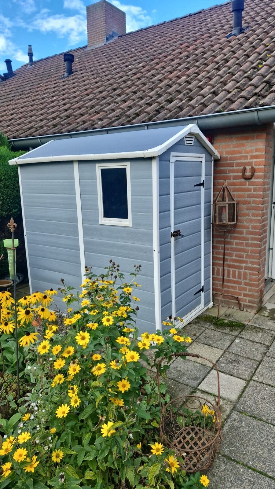 Keter Manor 46 Tuinhuis - Goede staat, Tuin en Terras, Ophalen, Gebruikt, Kunststof, Overige typen