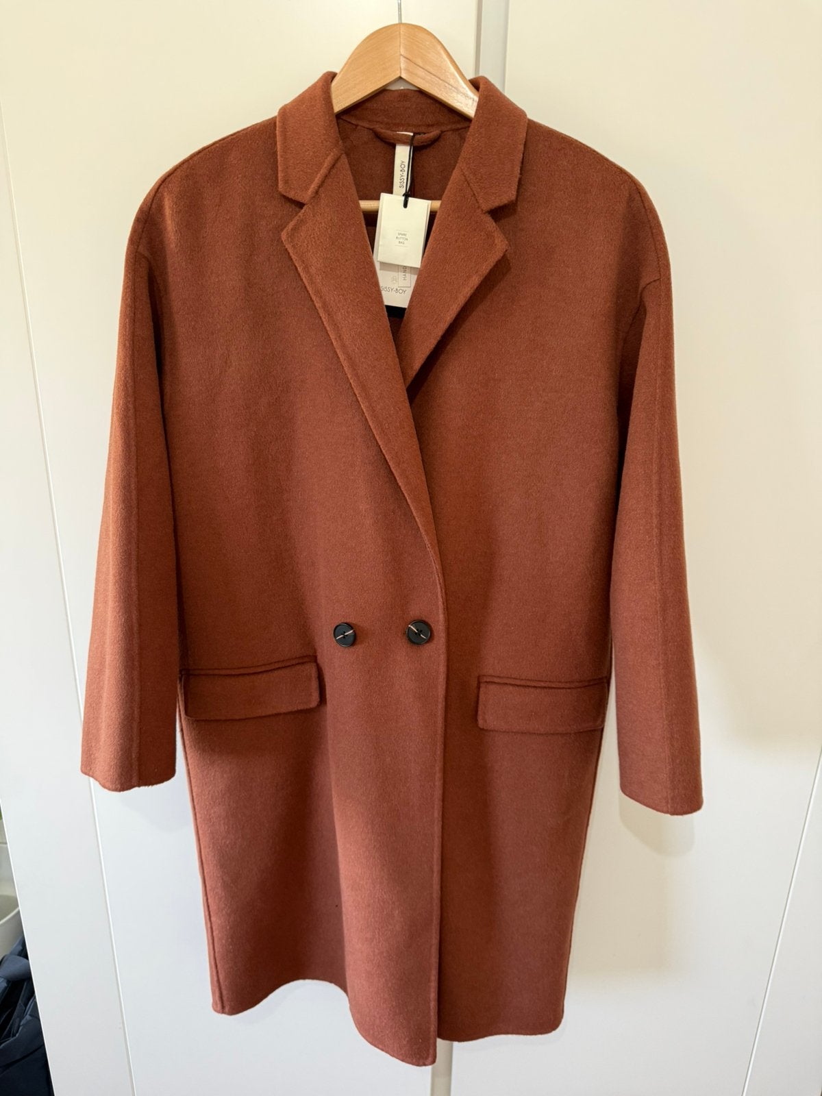 Nieuw Sissy Boy jas mantel najaar bruin XS/S (valt ruim), Ophalen of Verzenden, Nieuw, Maat 36 (S), Bruin