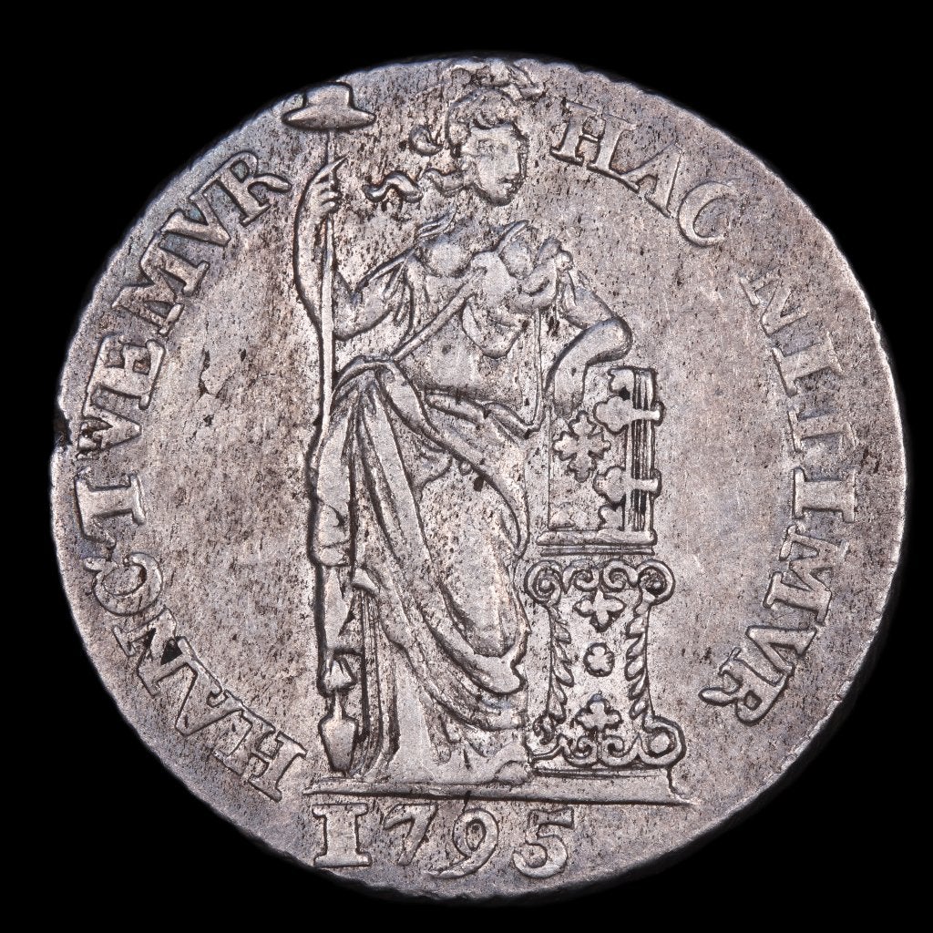 Gulden Bataafse republiek, Holland, 1795. Zfr/ Pr., 1 gulden, Vóór koninkrijk, Zilver, Ophalen of Verzenden
