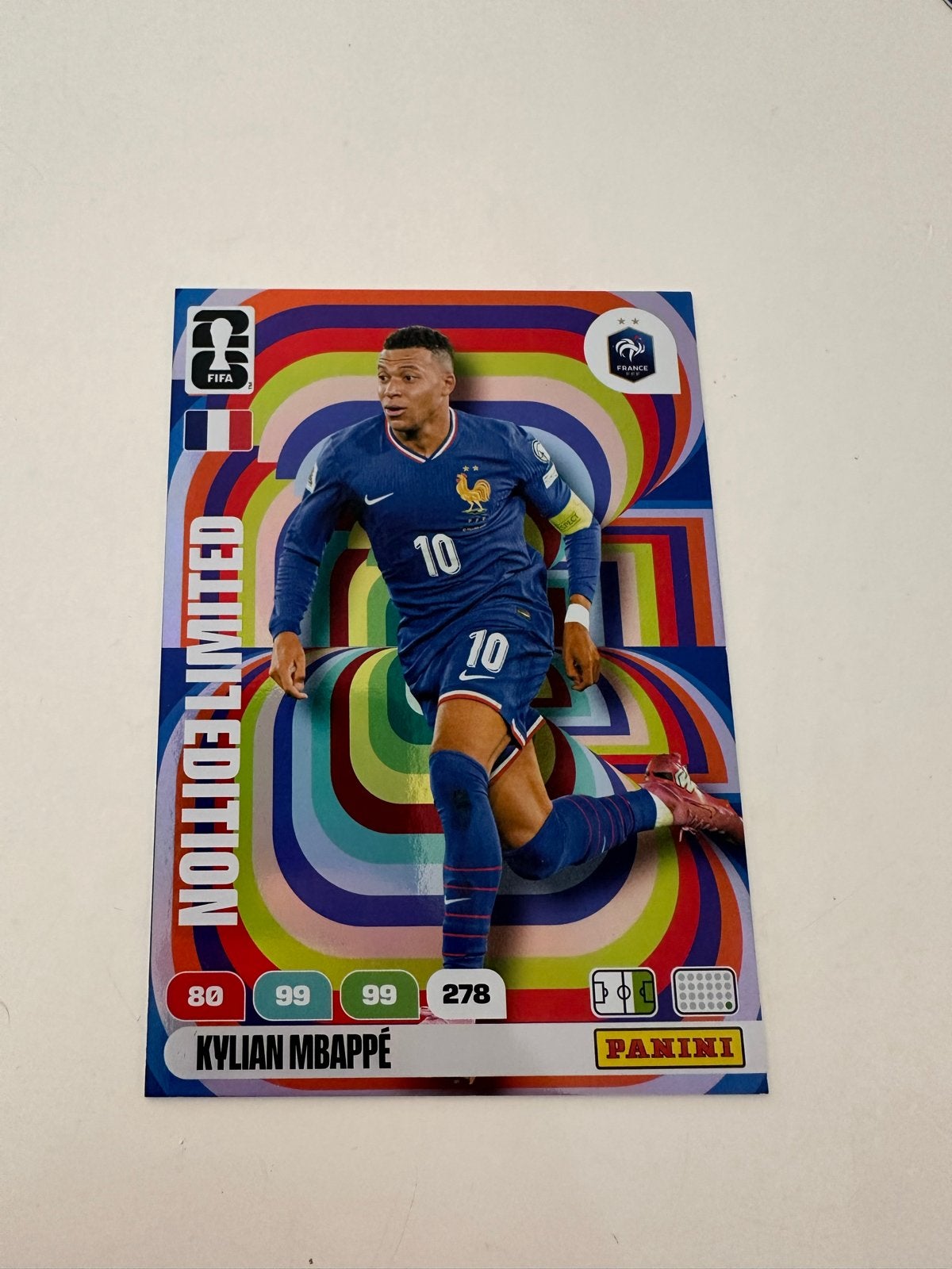 Limited Edition Panini Adrenalyn xxl (Mbappe), Ophalen of Verzenden, Zo goed als nieuw, Buitenlandse clubs, Spelerskaart