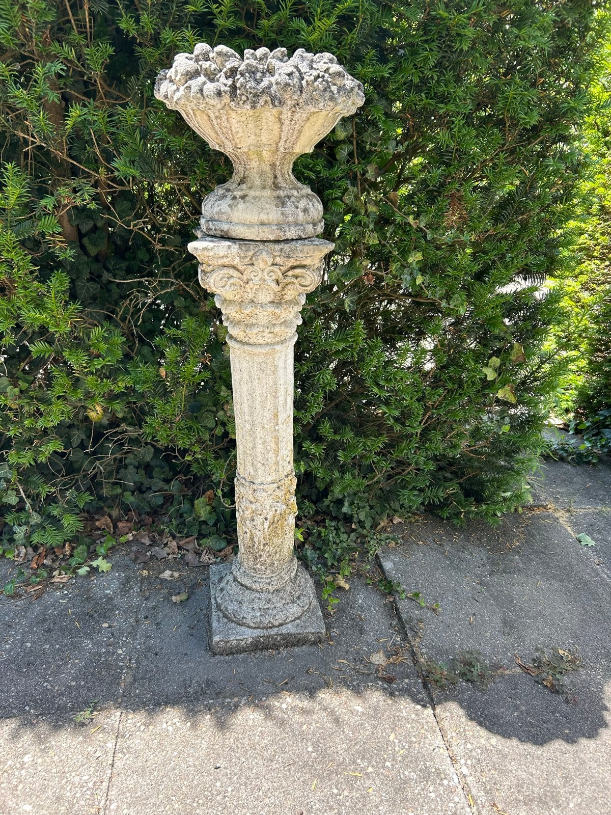 Decoratieve zuil met bloempot, Antiek en Kunst, Ophalen