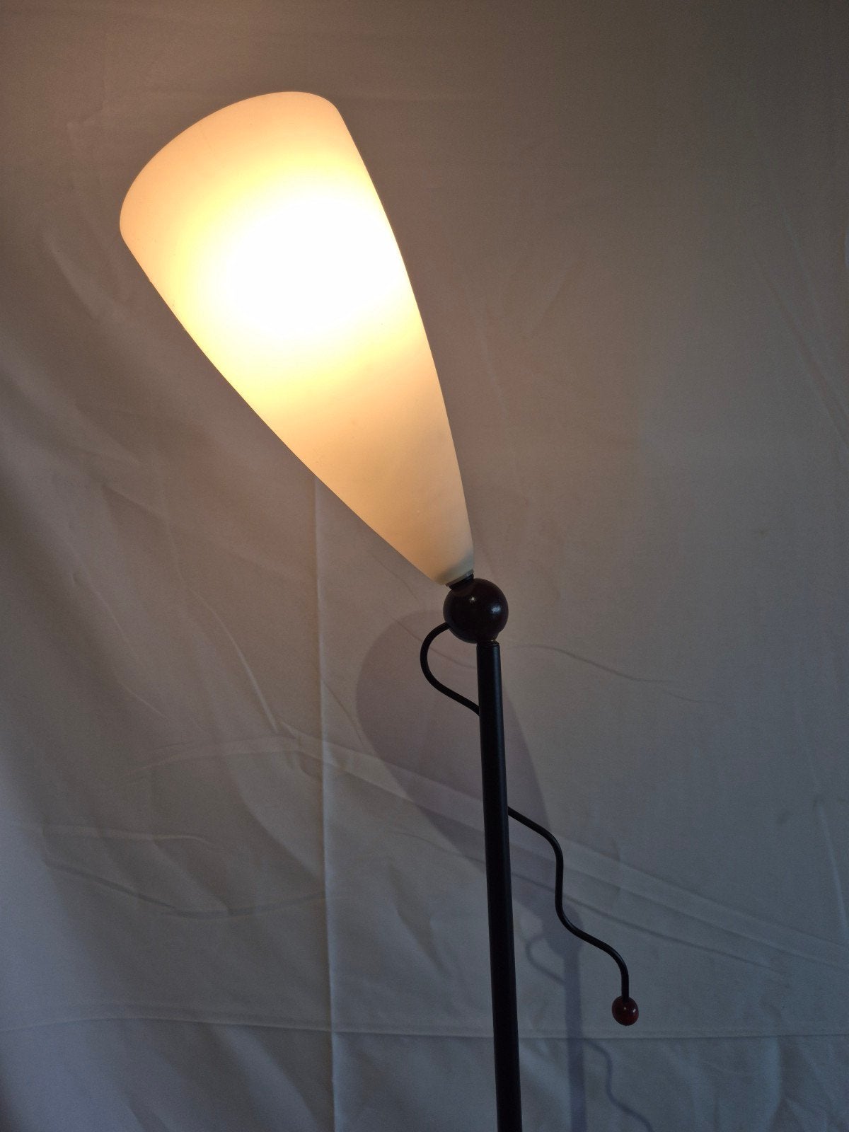 Vintage staande lamp jaren 90 Herda Holland, Ophalen, Post modern, Zo goed als nieuw, Glas