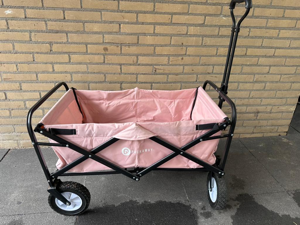 Roze bolderkar/ bolderwagen packaway, Caravans en Kamperen, Ophalen, Opvouwbaar, Gebruikt