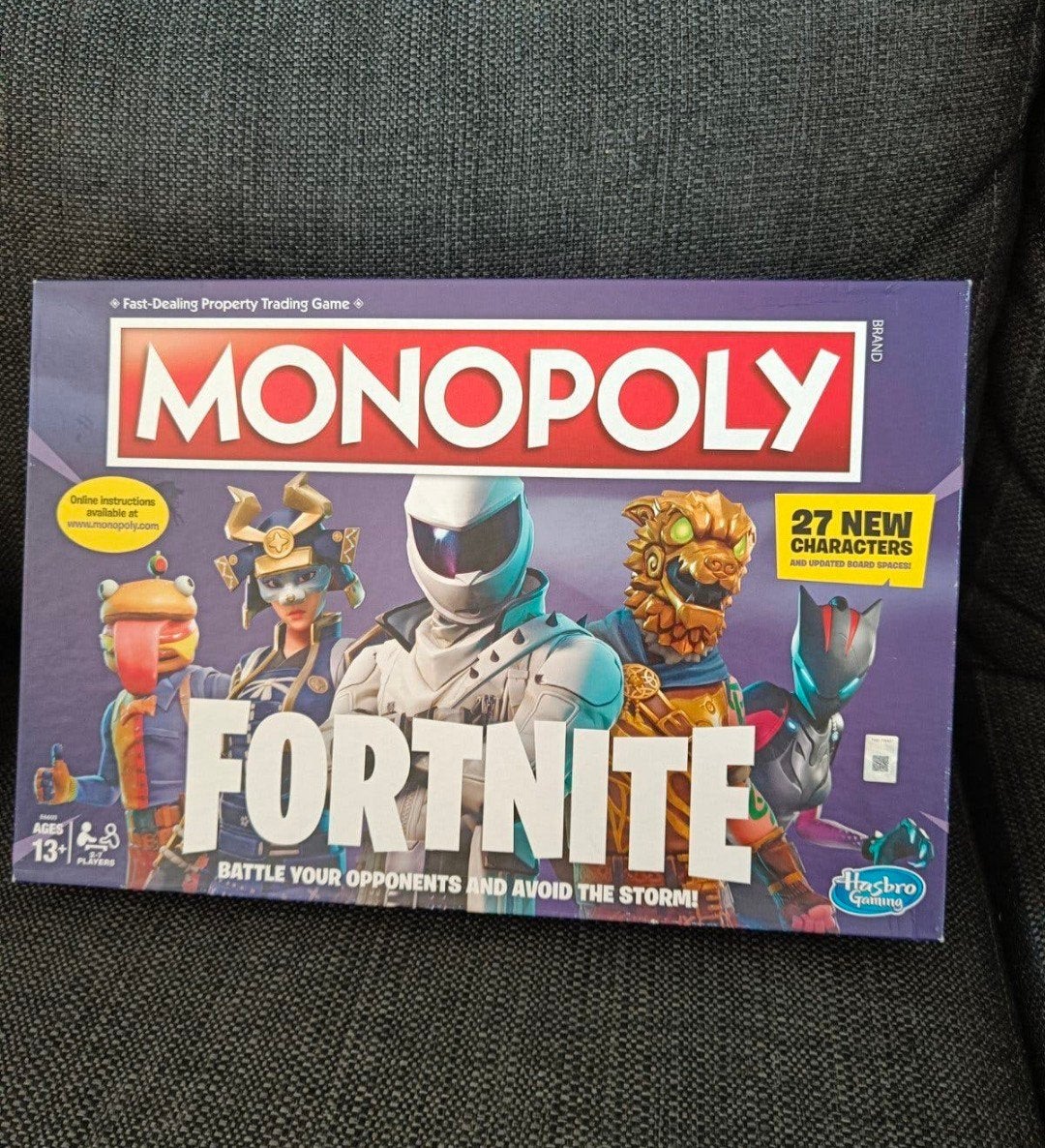 Monopoly Fortnite Editie - Zo goed als nieuw en compleet, Hobby en Vrije tijd, Drie of vier spelers, Ophalen of Verzenden, Zo goed als nieuw