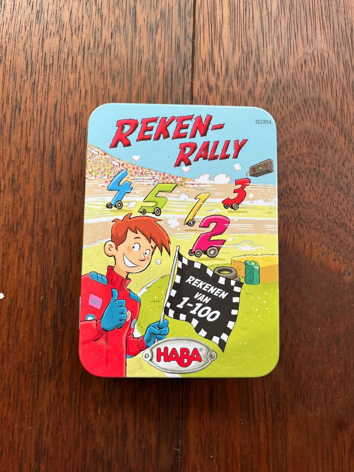 HABA Reken-Rally Rekenspel - Hoofdrekenen 1-100, Ophalen of Verzenden, Zo goed als nieuw, Rekenen