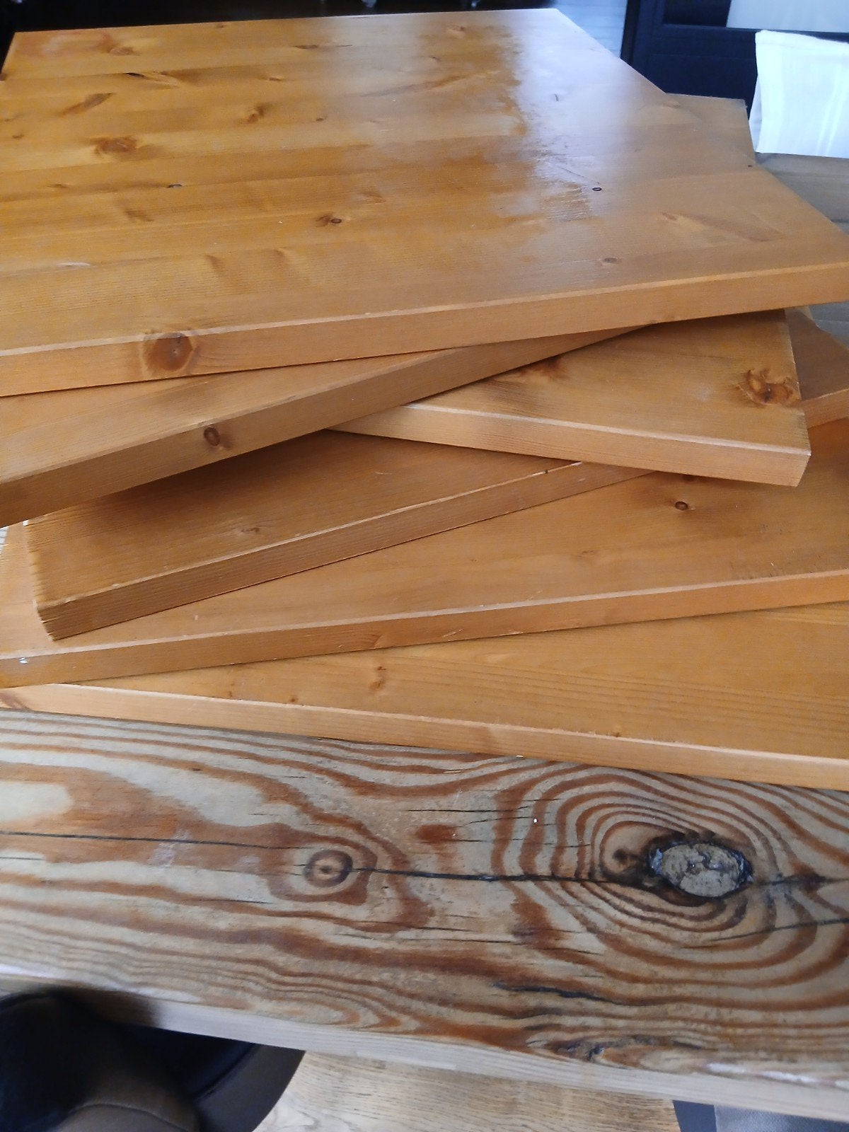 6 mooie grenen kast planken., Ophalen