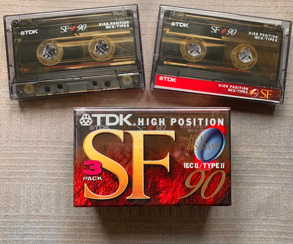NOS TDK SF90 SF-90 cassettebanden OVP NIEUW + gebruikt SF 90, 2 t/m 25 bandjes, Ophalen of Verzenden, TDK Europe GmbH Rosenheimer Strasse 141 e 81671 Munich GERMANY
