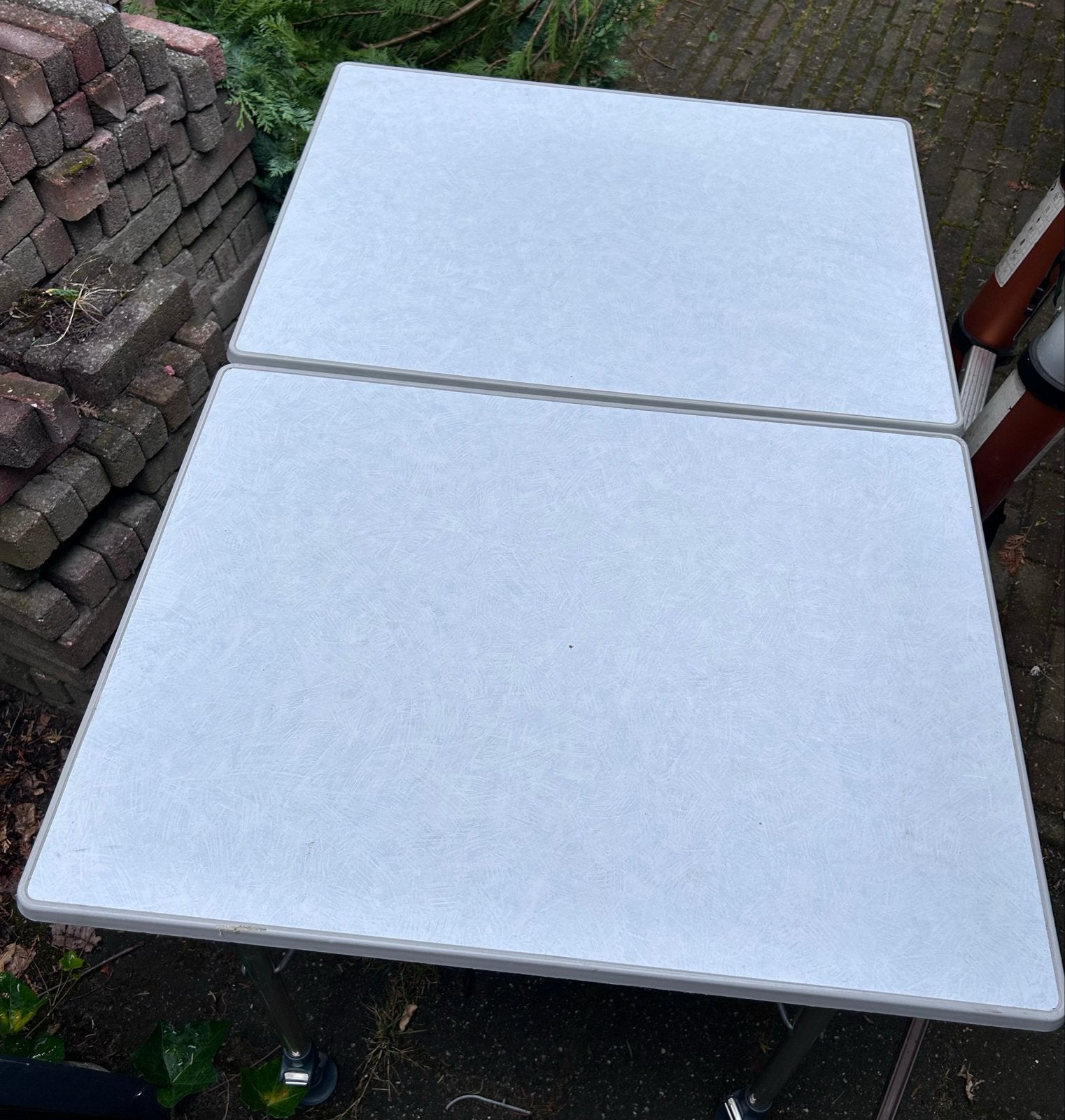 Inklapbare campingtafel - 80x120 cm, verstelbare hoogte, Ophalen, Gebruikt, Campingtafel