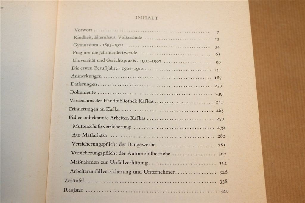 Franz Kafka — Biographie seiner Jugend, Vintage 1958, Boeken, Ophalen of Verzenden, Gelezen