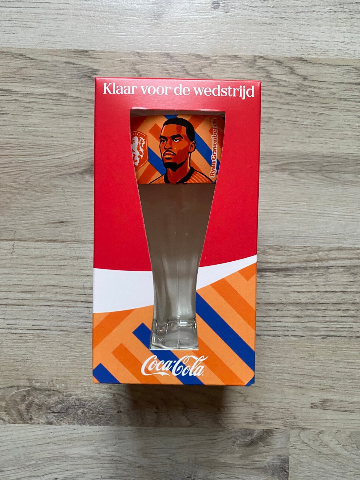 Coca Cola Glas Ryan Gravenberch, Ophalen of Verzenden, Zo goed als nieuw, Buitenlandse clubs, Overige typen