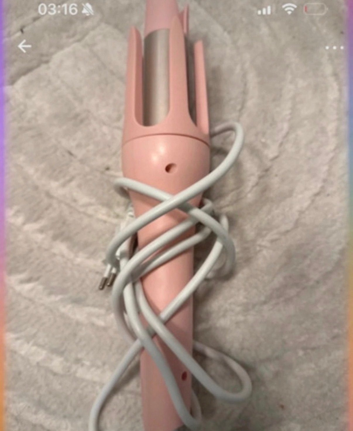 Roze automatische krultang met temperatuurinstellingen, Ophalen of Verzenden, Zo goed als nieuw, Haarverzorging