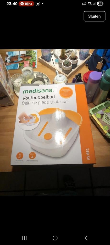 Voet bubbel bad een keer ge bruikt, Ophalen of Verzenden, Zo goed als nieuw, Overige typen