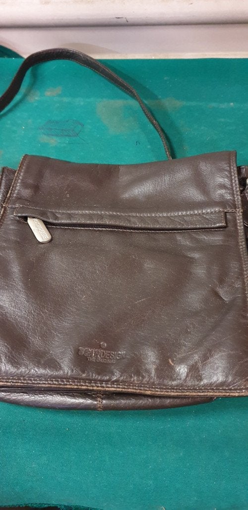 handtas bear design, bruin leer, Ophalen of Verzenden, 'T Olde Gre-j, Info@toldegrej.nl, Endepoelstraat 20f Didam