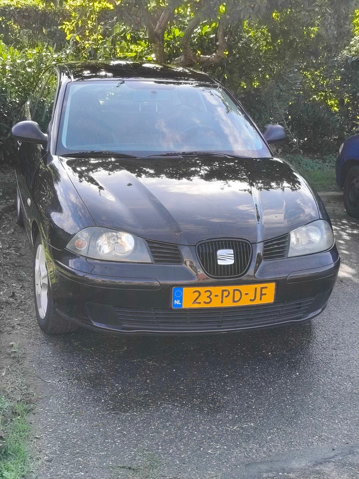 Seat Ibiza 1.4 16V 55KW 2004 Zwart recente apk, Auto's, Voorwielaandrijving, 15 km/l, 4 cilinders, Origineel Nederlands