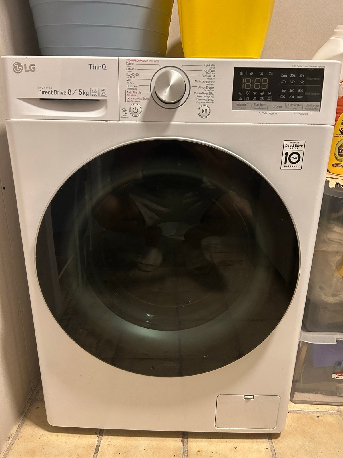 LG Direct Drive 8/5kg Wasmachine - goed conditie, 1200 tot 1600 toeren, 8 tot 10 kg, Ophalen of Verzenden, Zo goed als nieuw