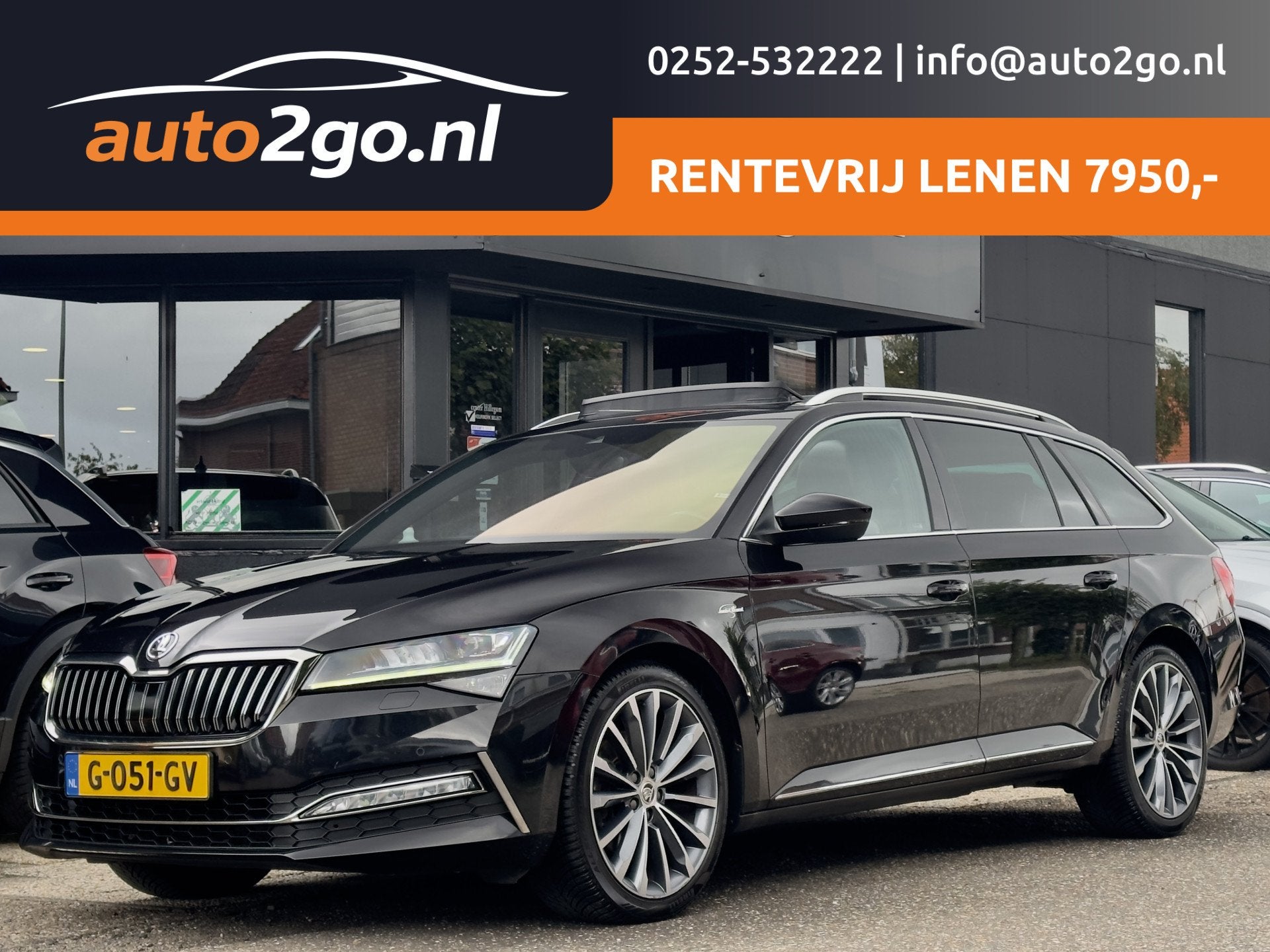Skoda Superb Combi 1.5 TSI AUT7 ACT L&K EXECUTIVE PANODAK LE, 4 cilinders, 150 pk, Zwart, 1600 kg