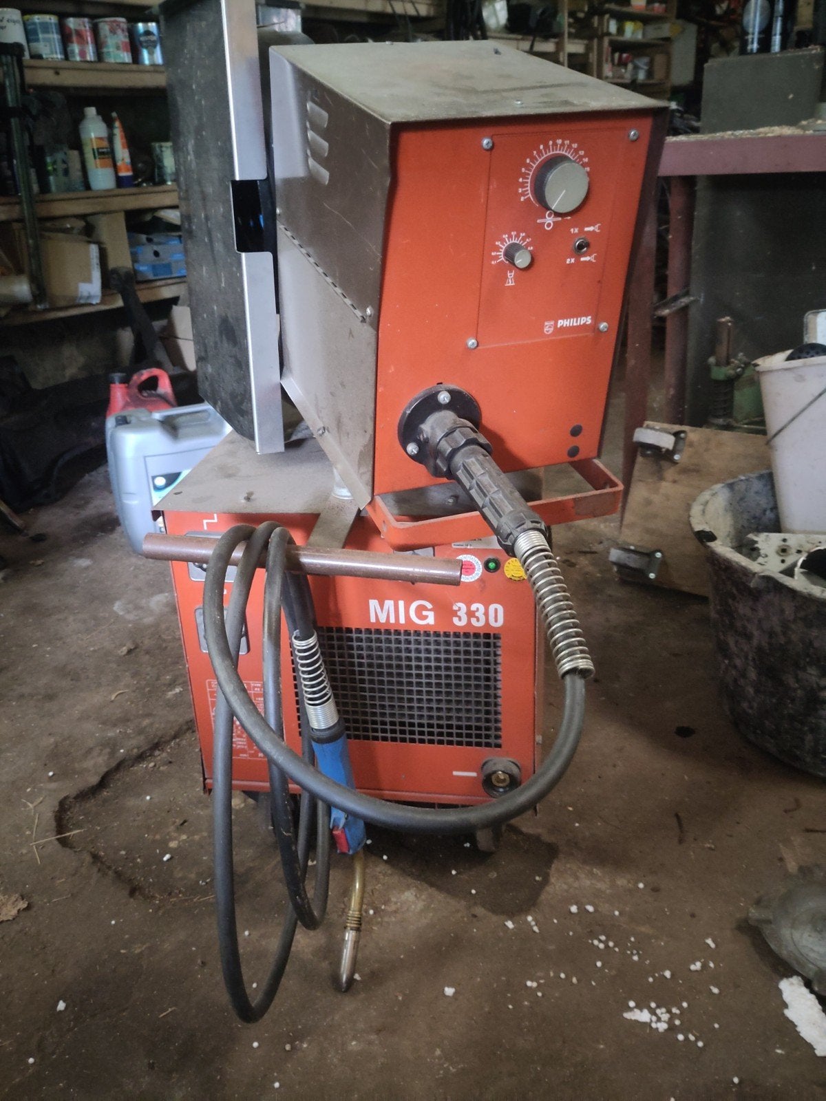 lasapparaat Philips mig 330, Ophalen, Zo goed als nieuw, 250 ampère of meer, Co2