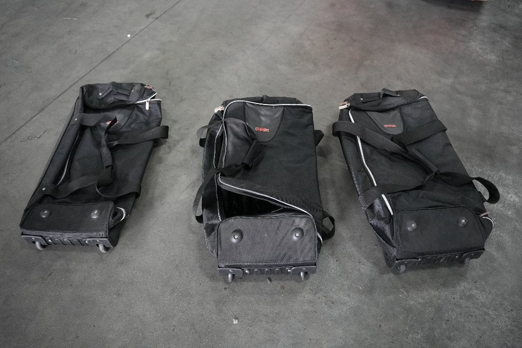 Set van 3 Car-Bags reistassen met wieltjes, Ophalen, Zwart, 30 cm of meer, Wieltjes