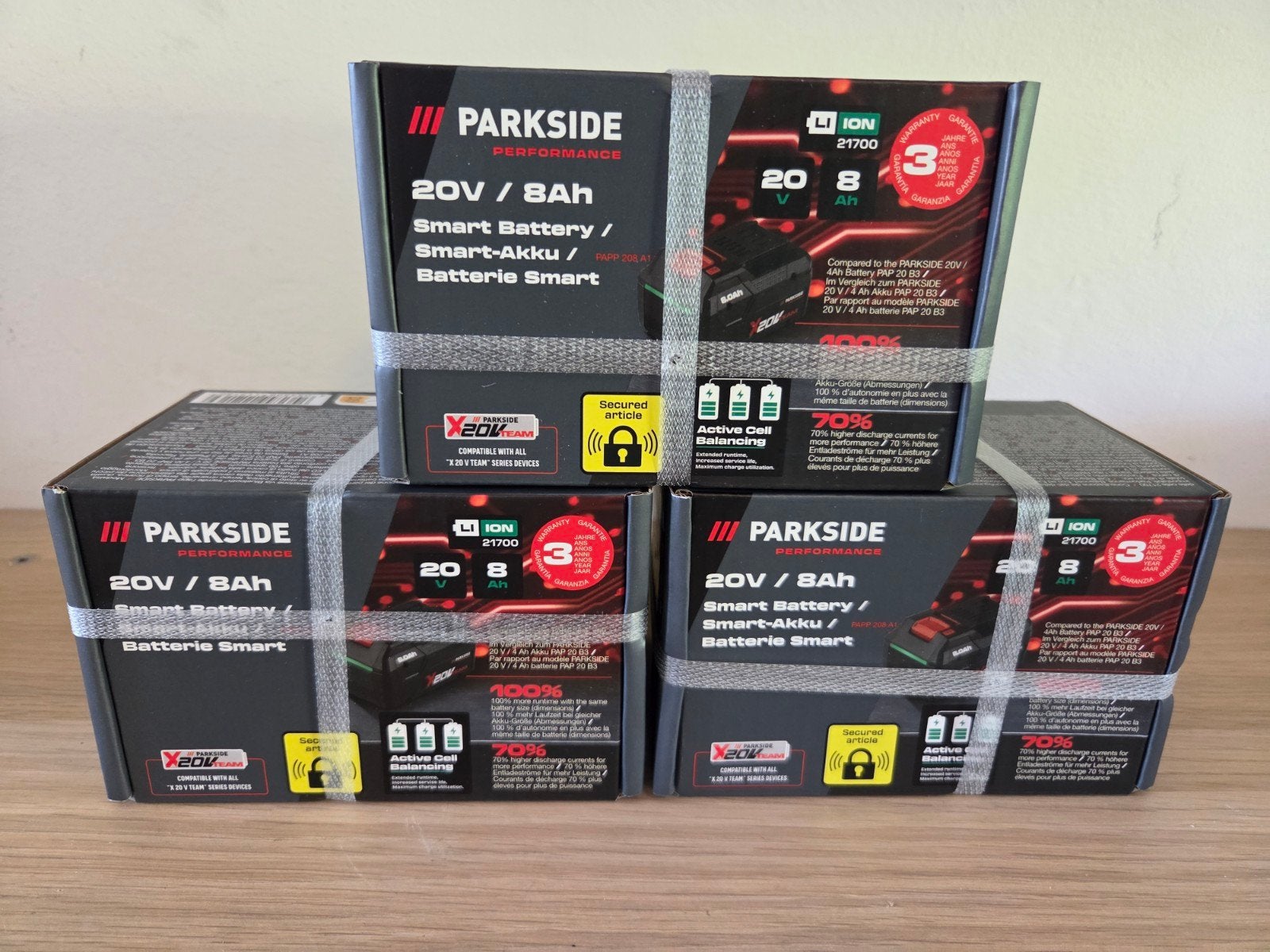 Parkside Performance 20V 8Ah Smart Accu - Nieuw, Ophalen of Verzenden, Nieuw, Oplaadbaar
